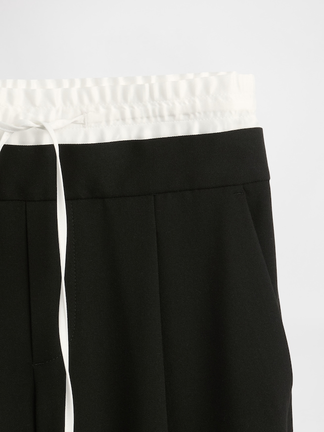 ミッドライズ ダブルウエストパンツ-7