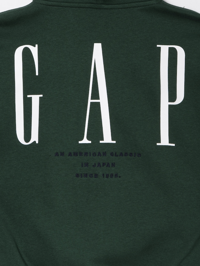 30th アニバーサリー ヴィンテージソフト GAPロゴ ジップアップパーカー (キッズ)-3