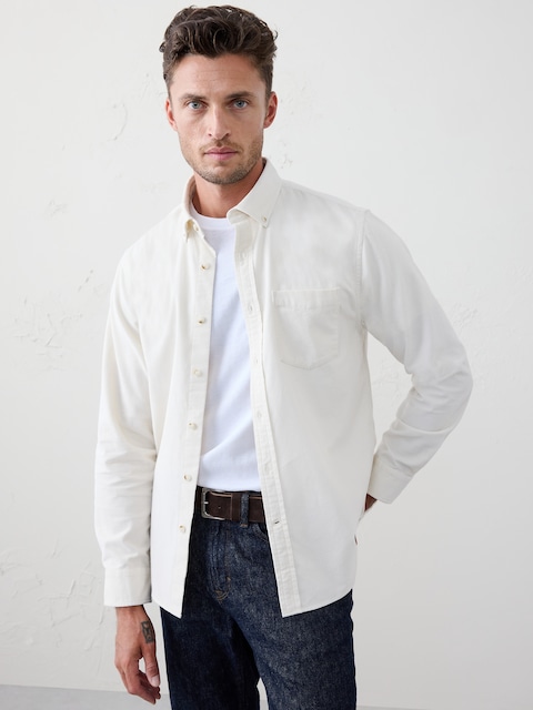 Slim-Fit Fine Wale Corduroy Shirt