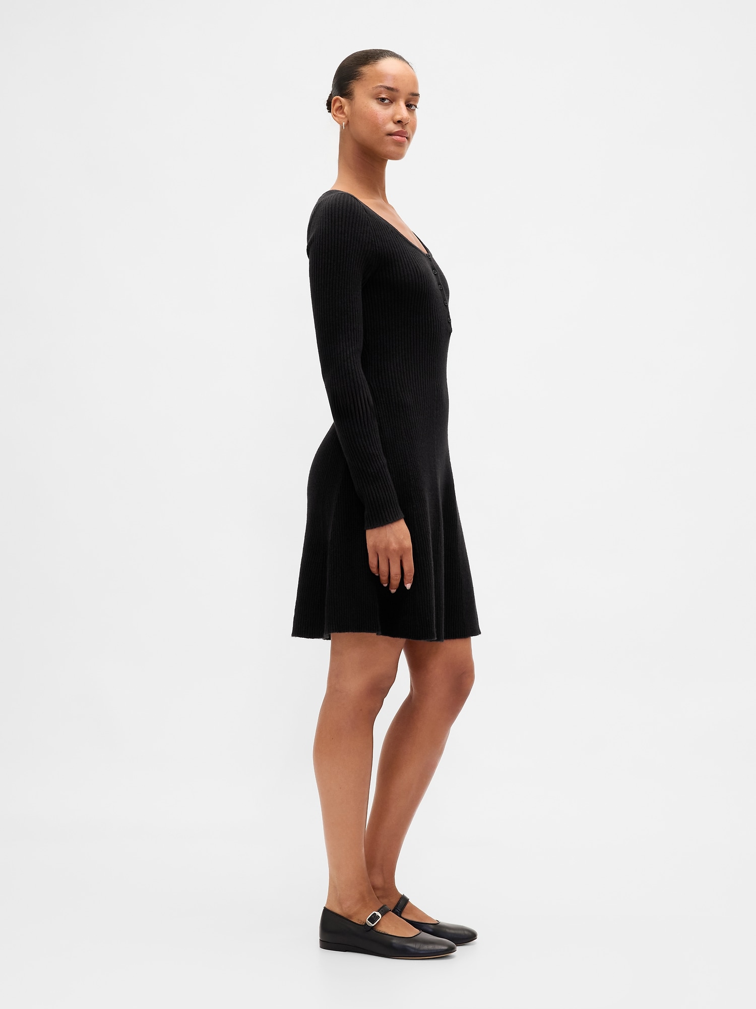 CashSoft Rib Mini Sweater Dress