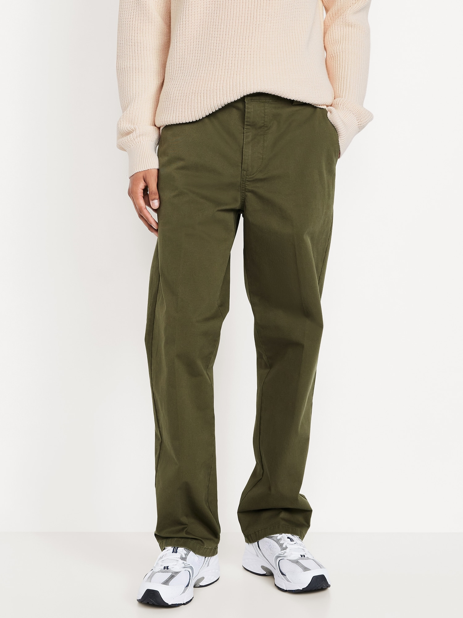 PANTALON AMPLE ANNÉES 1990 EN TISSU ÉPAIS À EXTENSIBILITÉ INTÉGRÉE