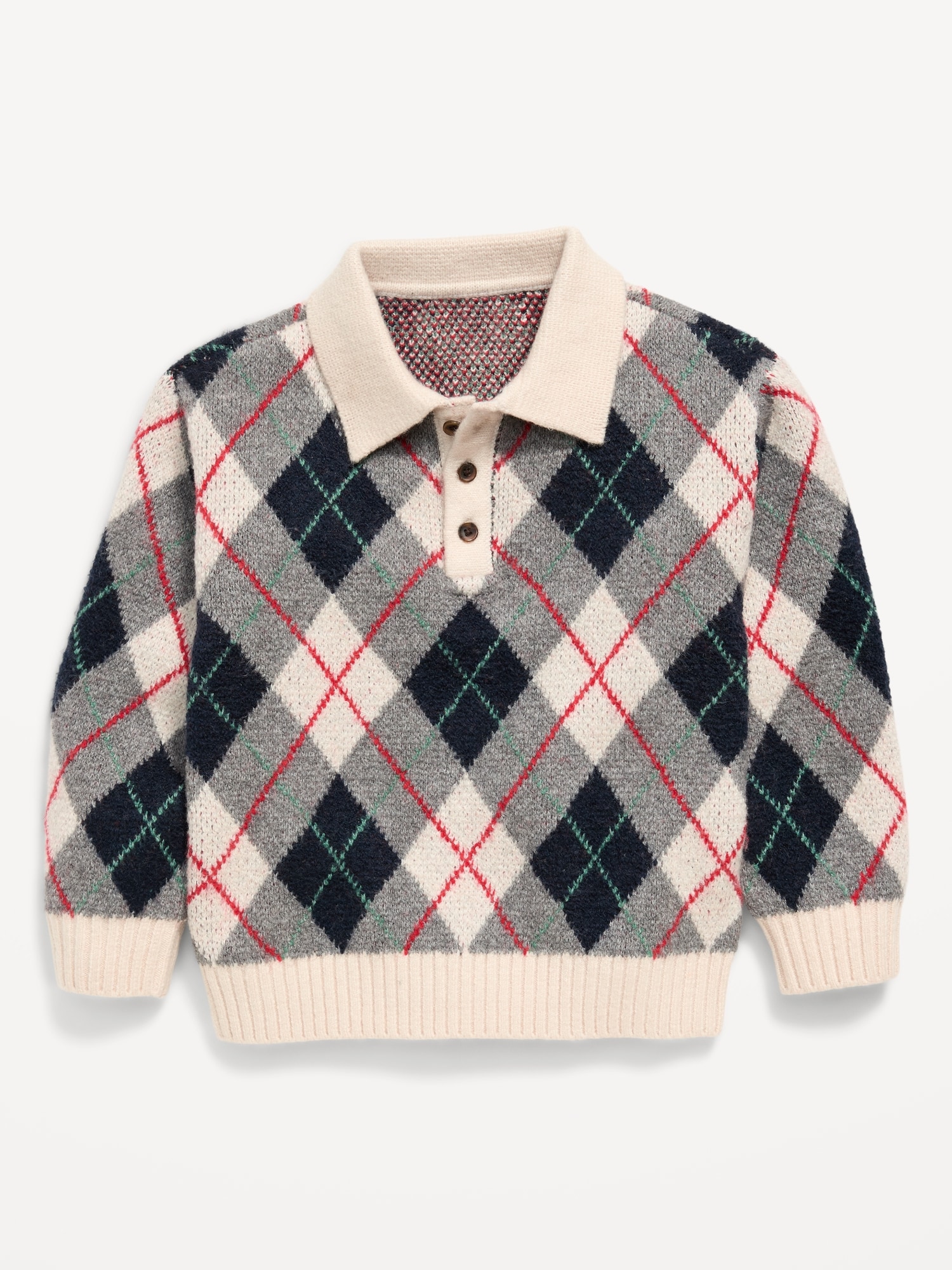 SoSoft Oversized Collared Sweater for Toddler Boys