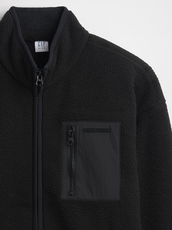 リラックスフィット ボアジャケット (キッズ)-5