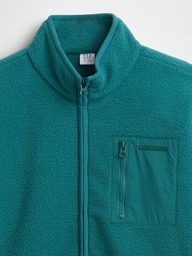 リラックスフィット ボアジャケット (キッズ)-5