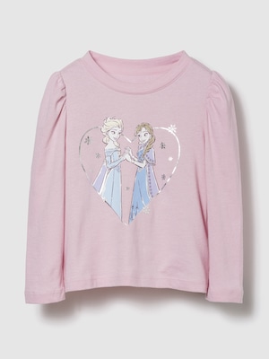babyGap × ディズニー パフスリーブ グラフィックTシャツ