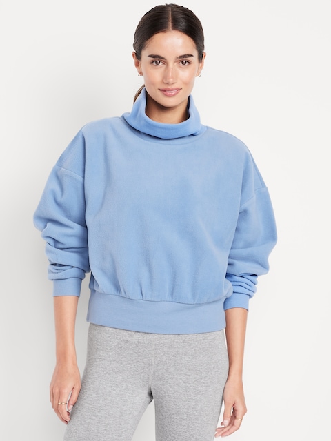 Performance Microfleece Mock Neck Sweatshirt