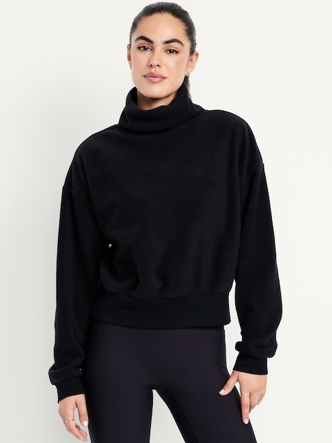 Performance Microfleece Mock Neck Sweatshirt