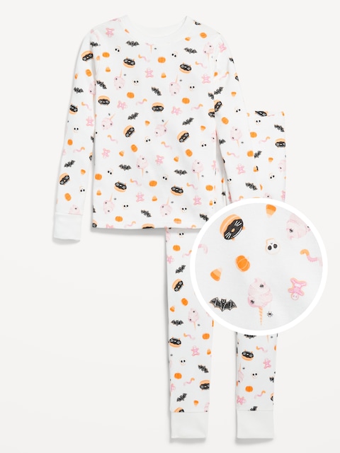 Printed Snug-Fit Graphic Pajama Set for Girls