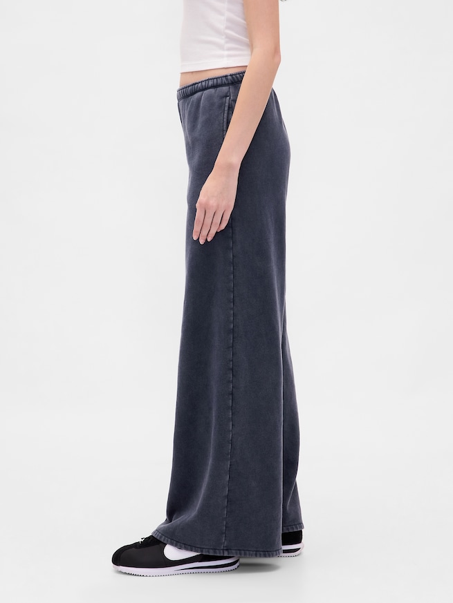 ヴィンテージソフト バギー ワイド スウェットパンツ-2