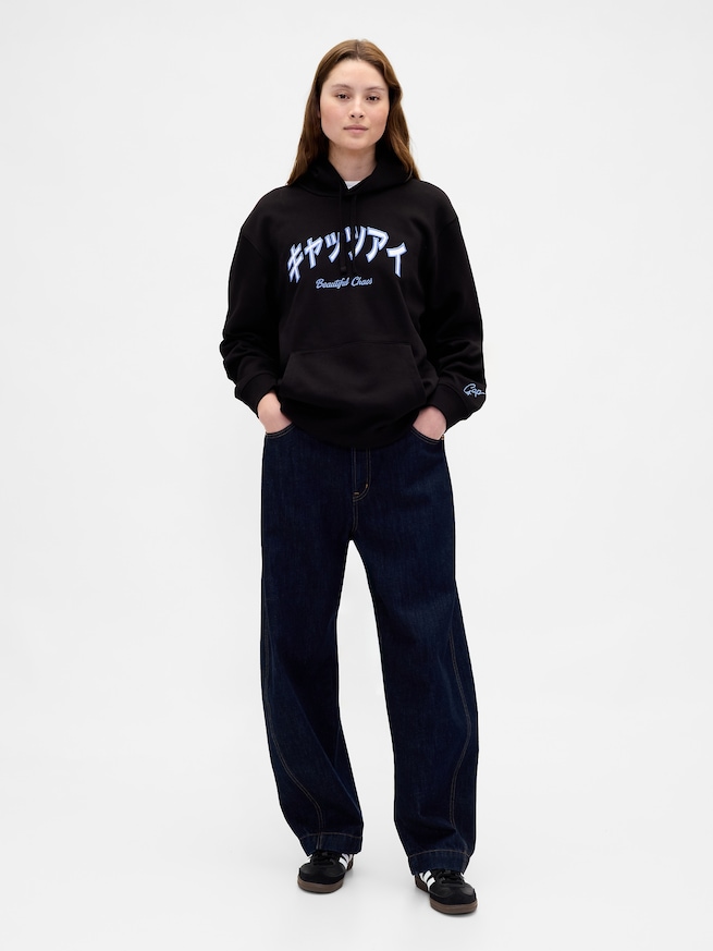 KATSEYE ロゴ リラックスフィットパーカー (ユニセックス)-1