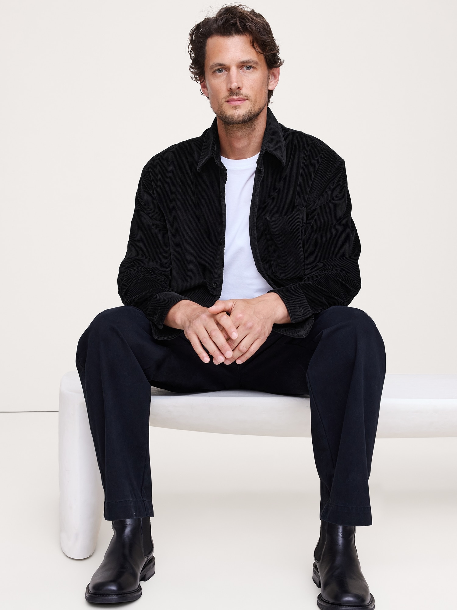 Relaxed-Fit Corduroy Overshirt