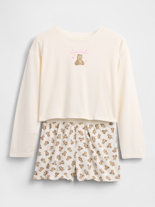 リサイクル ショートパンツパジャマセット (キッズ)-3