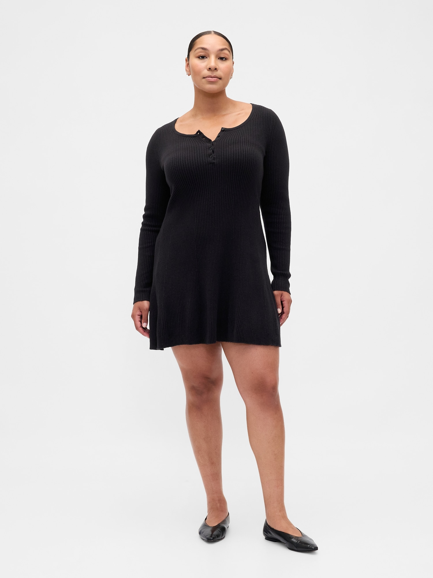 CashSoft Rib Mini Sweater Dress