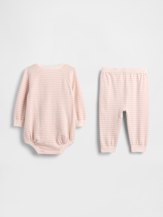 ニットボディスーツ コーデセット (ベビー)-1