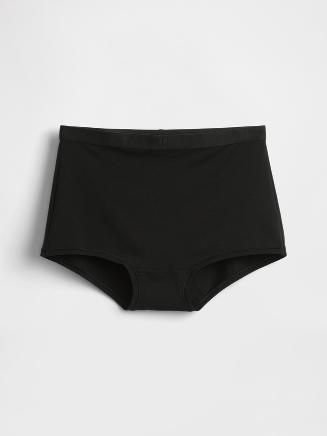 オーガニックコットン ストレッチ ハイライズ ボーイレングスショーツ-3