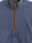 ボア GAPロゴ ハーフジップ プルオーバー (キッズ)-4