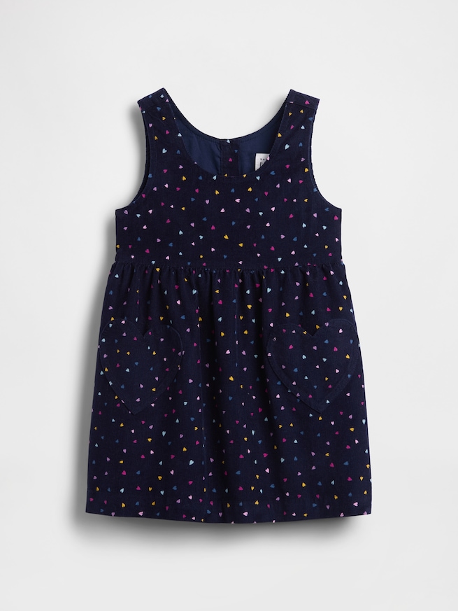 コーデュロイ ハート ジャンパースカート (幼児・ベビー)-1