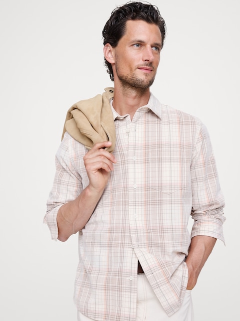 Standard-Fit Lightweight Corduroy Shirt