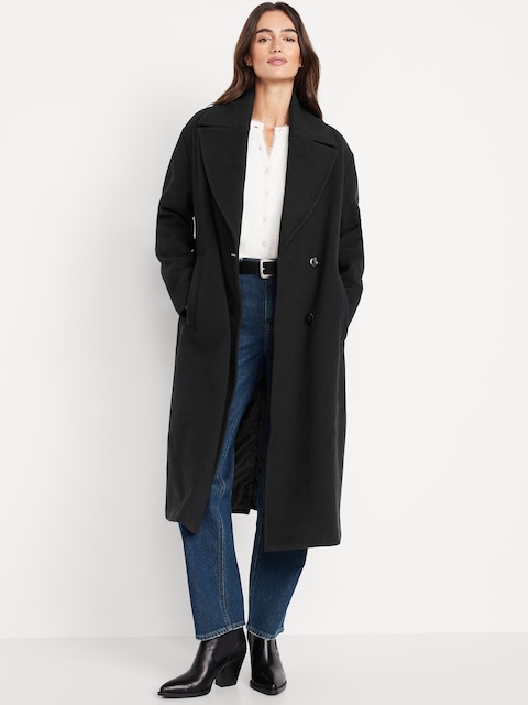 Oversized Twill Overcoat