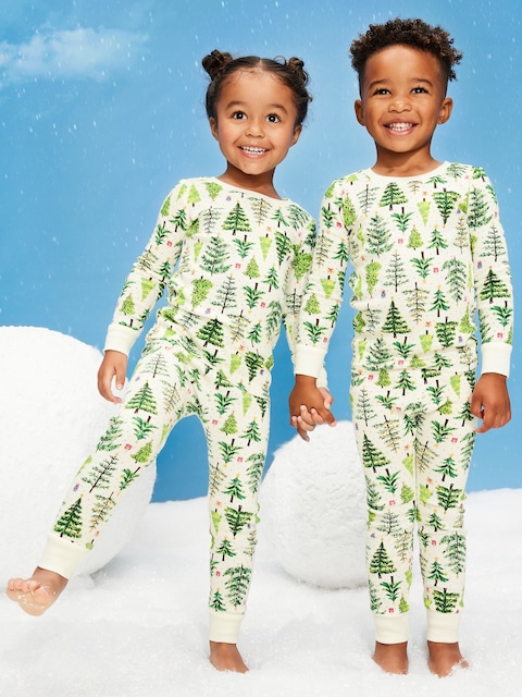 Printed Snug-Fit Pajama Set for Toddler & Baby