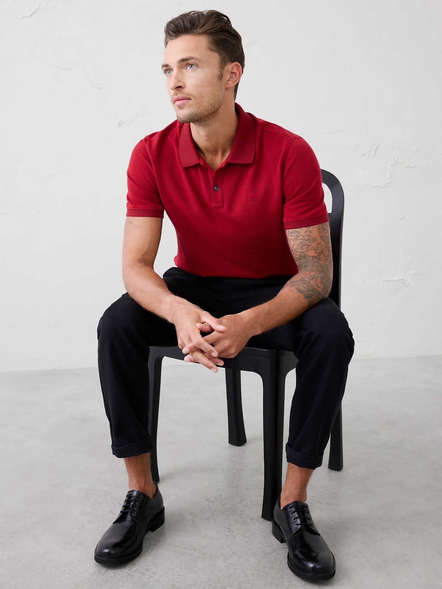 Standard-Fit Pique Polo