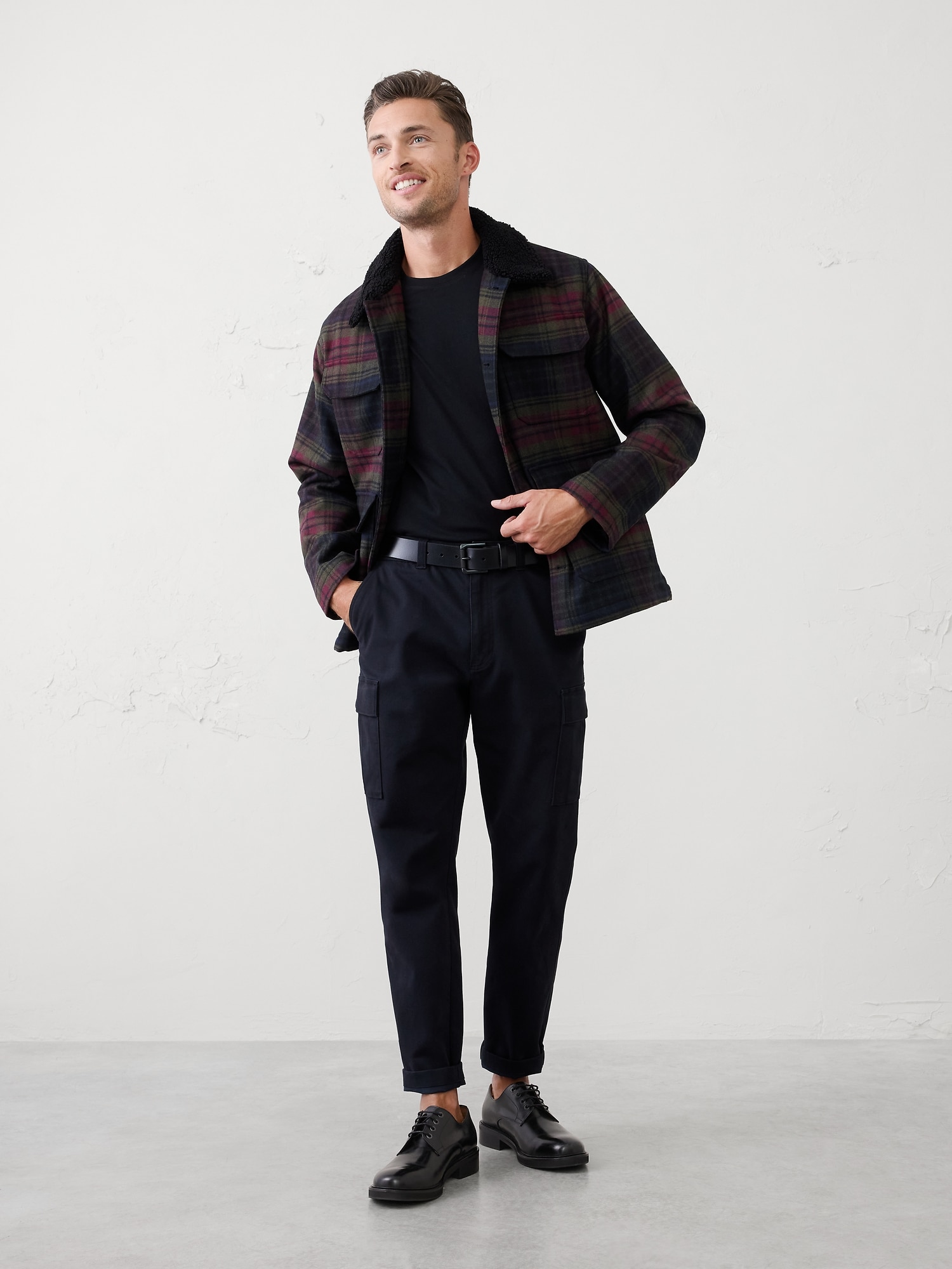 Plaid Sherpa Jacket