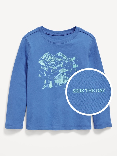 Long-Sleeve Unisex Graphic T-Shirt for Toddler