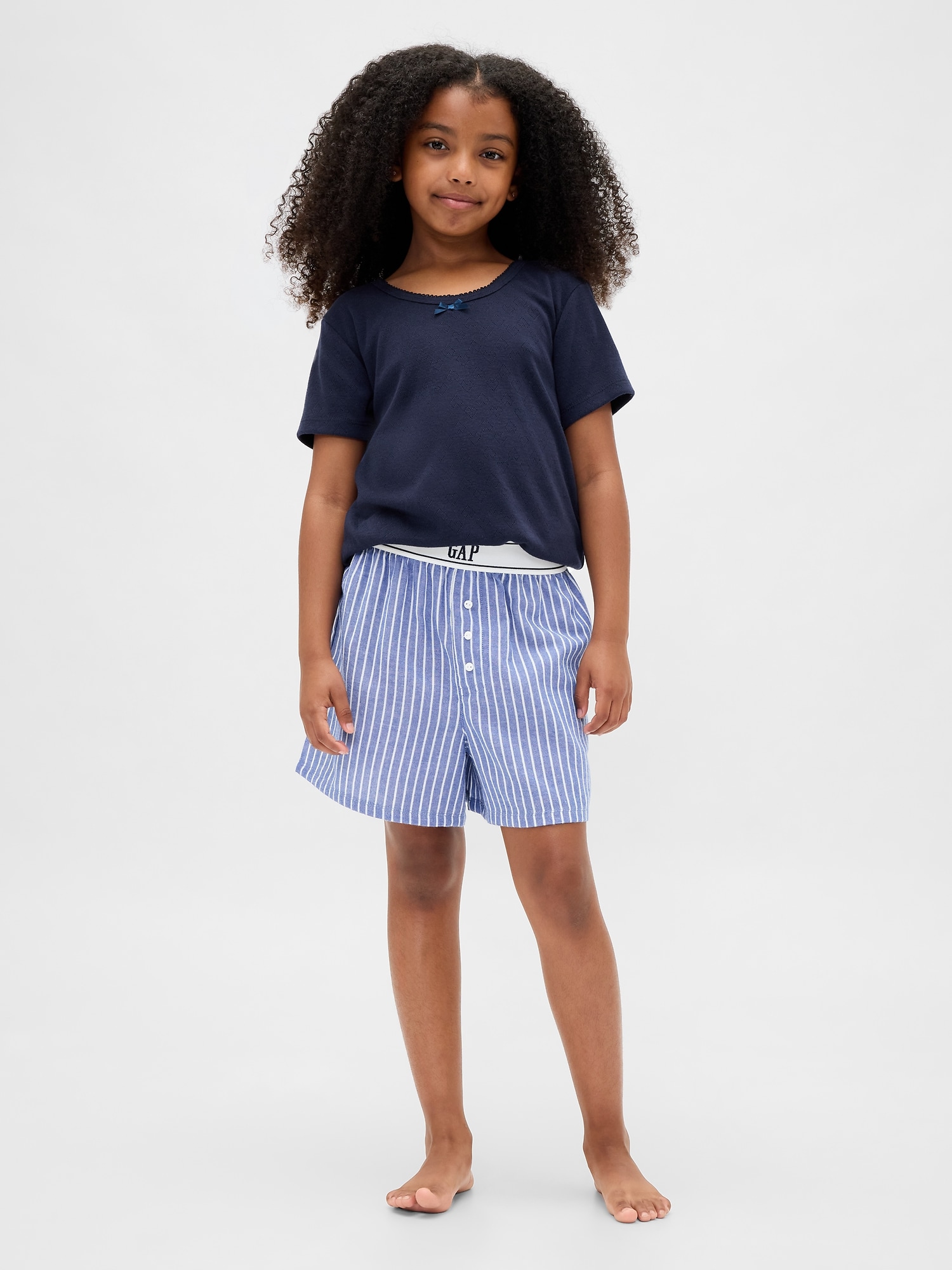 Gap リサイクル フランネル パジャマボクサーショートパンツ (キッズ) Gap リサイクル フランネル パジャマボクサーショートパンツ (キッズ)