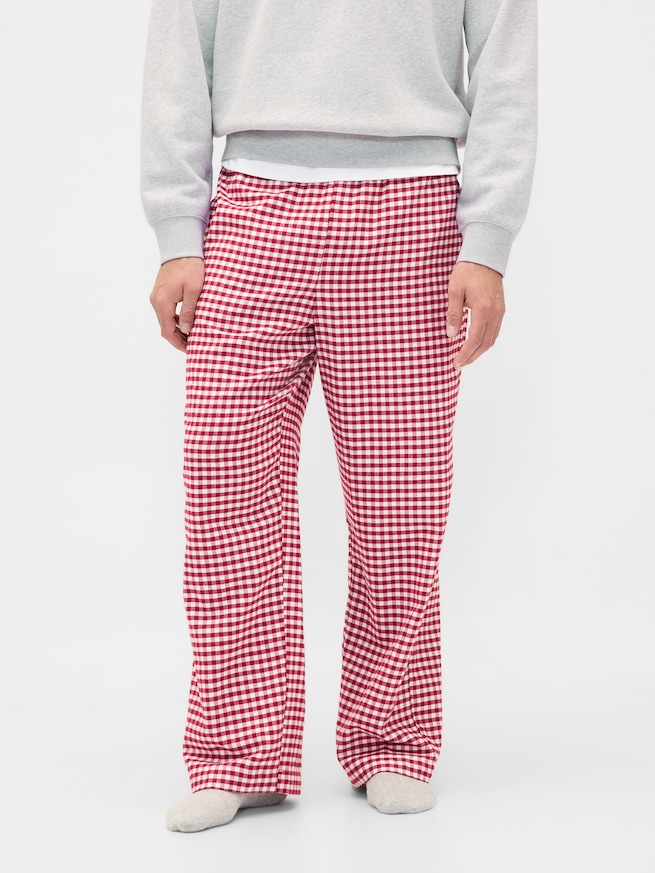 スーパーソフト フランネル パジャマパンツ (ユニセックス)-0