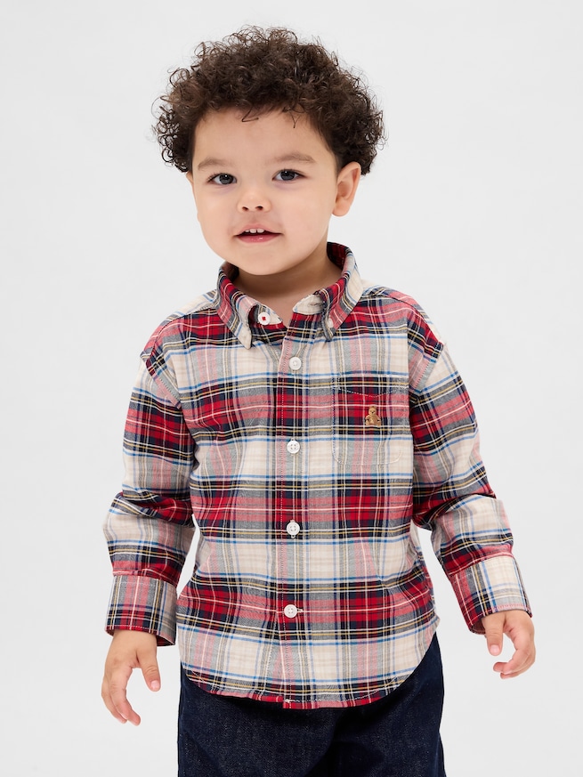 オックスフォード ビッグシャツ (幼児・ベビー)-0