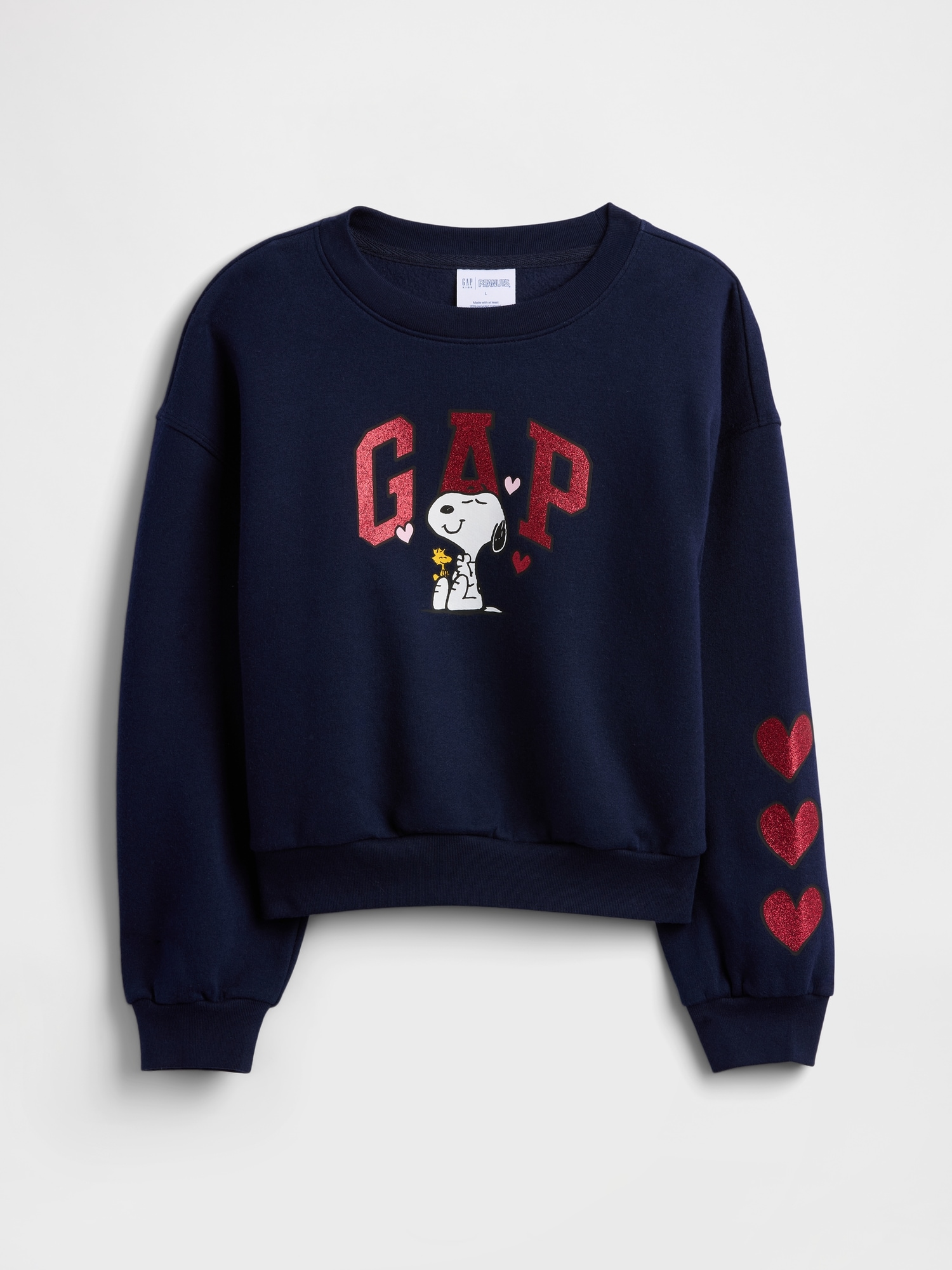 Gapkids peanuts oversized wedge logo sweatshirt