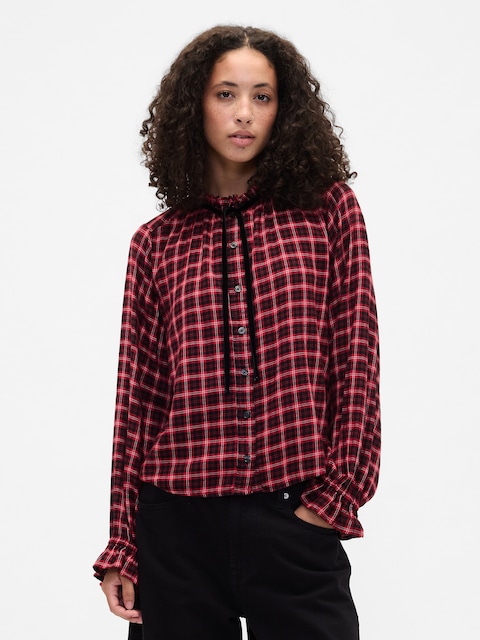 Relaxed Ruffle Top