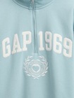 ヴィンテージソフト GAP1969ロゴ ハーフジップ プルオーバー-3