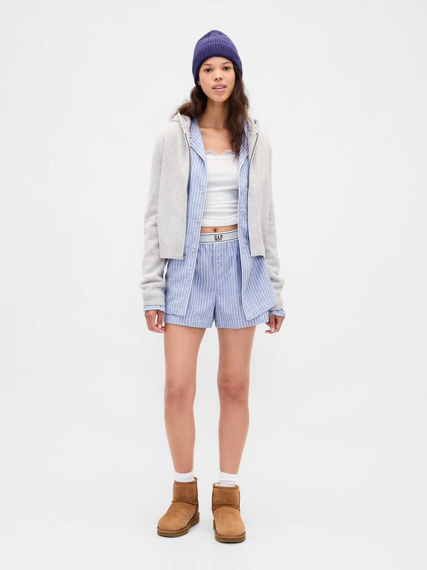 スーパーソフト フランネル パジャマシャツ (ユニセックス)-4