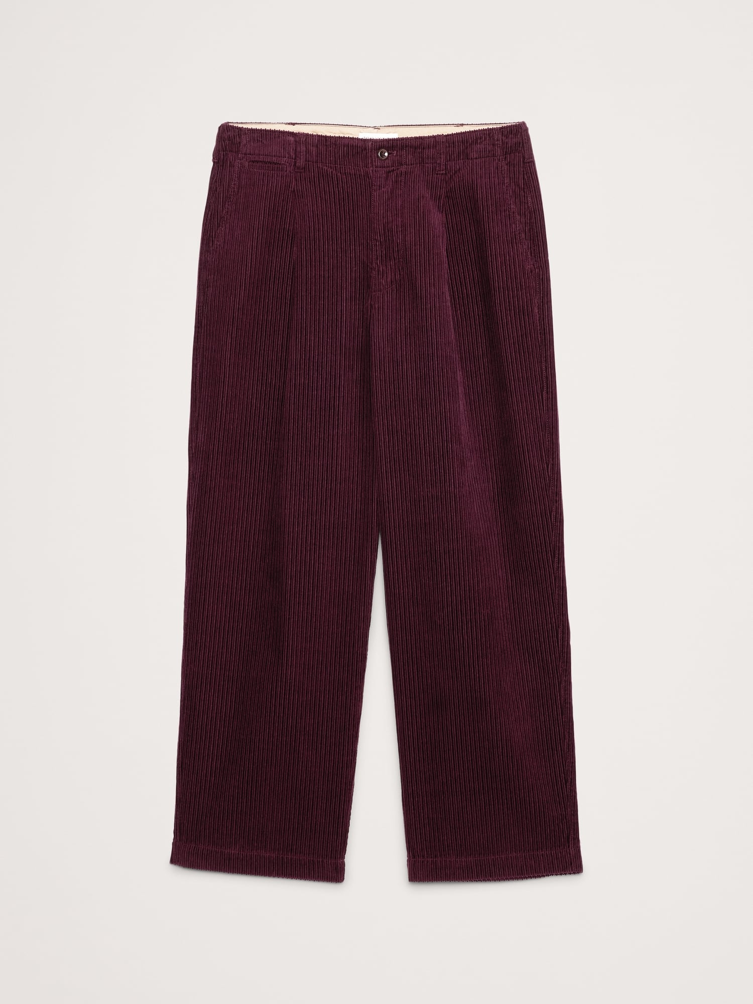 ルーズ プリーツ コーデュロイ パンツ-4