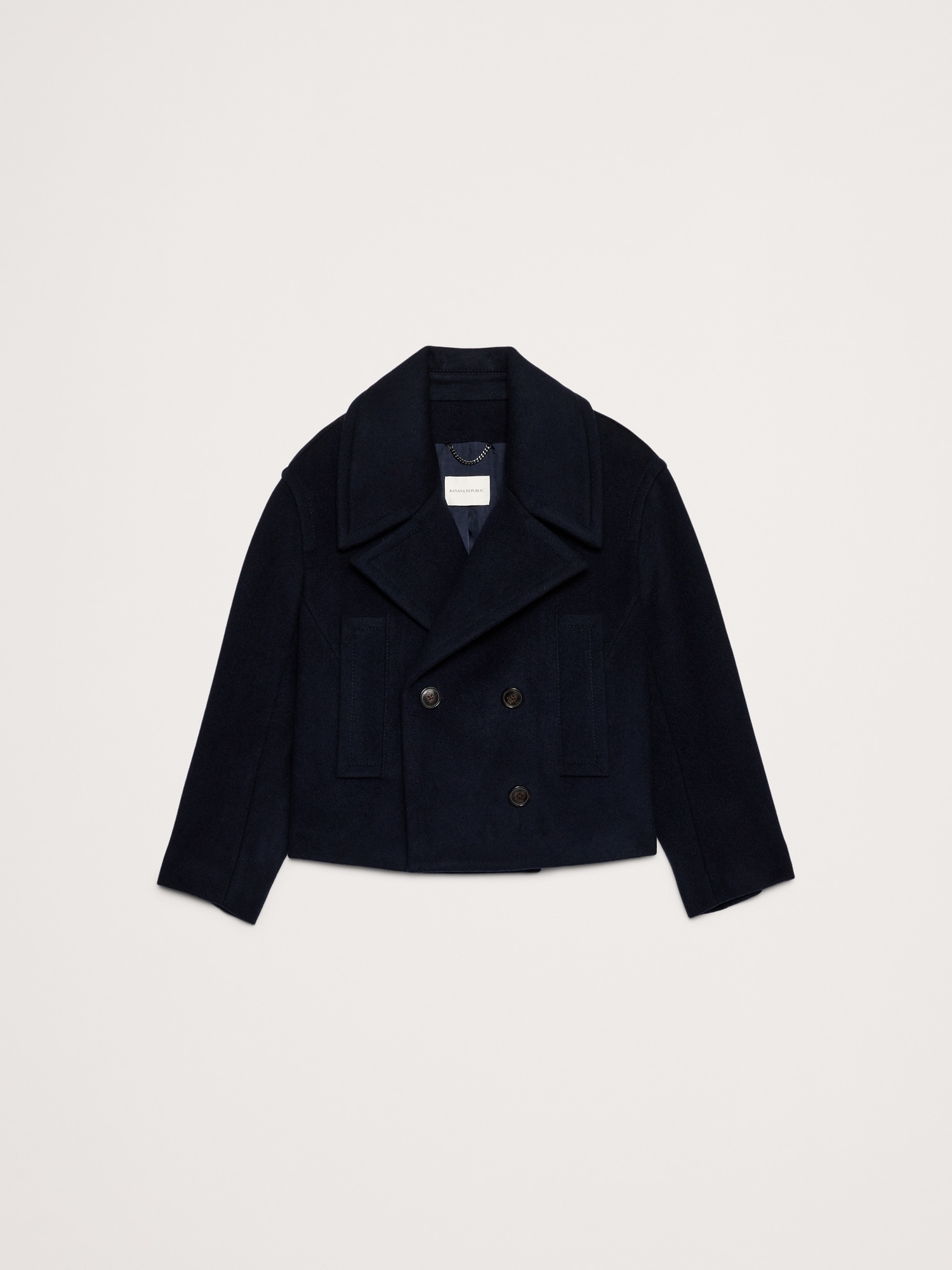 イタリアン メルトン ウール ブレンド カーコート-3