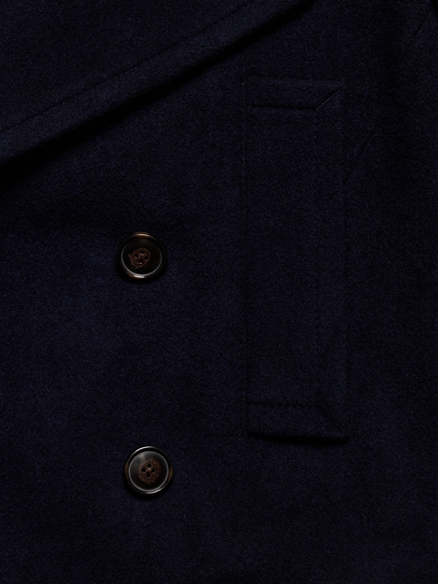 イタリアン メルトン ウール ブレンド カーコート-5