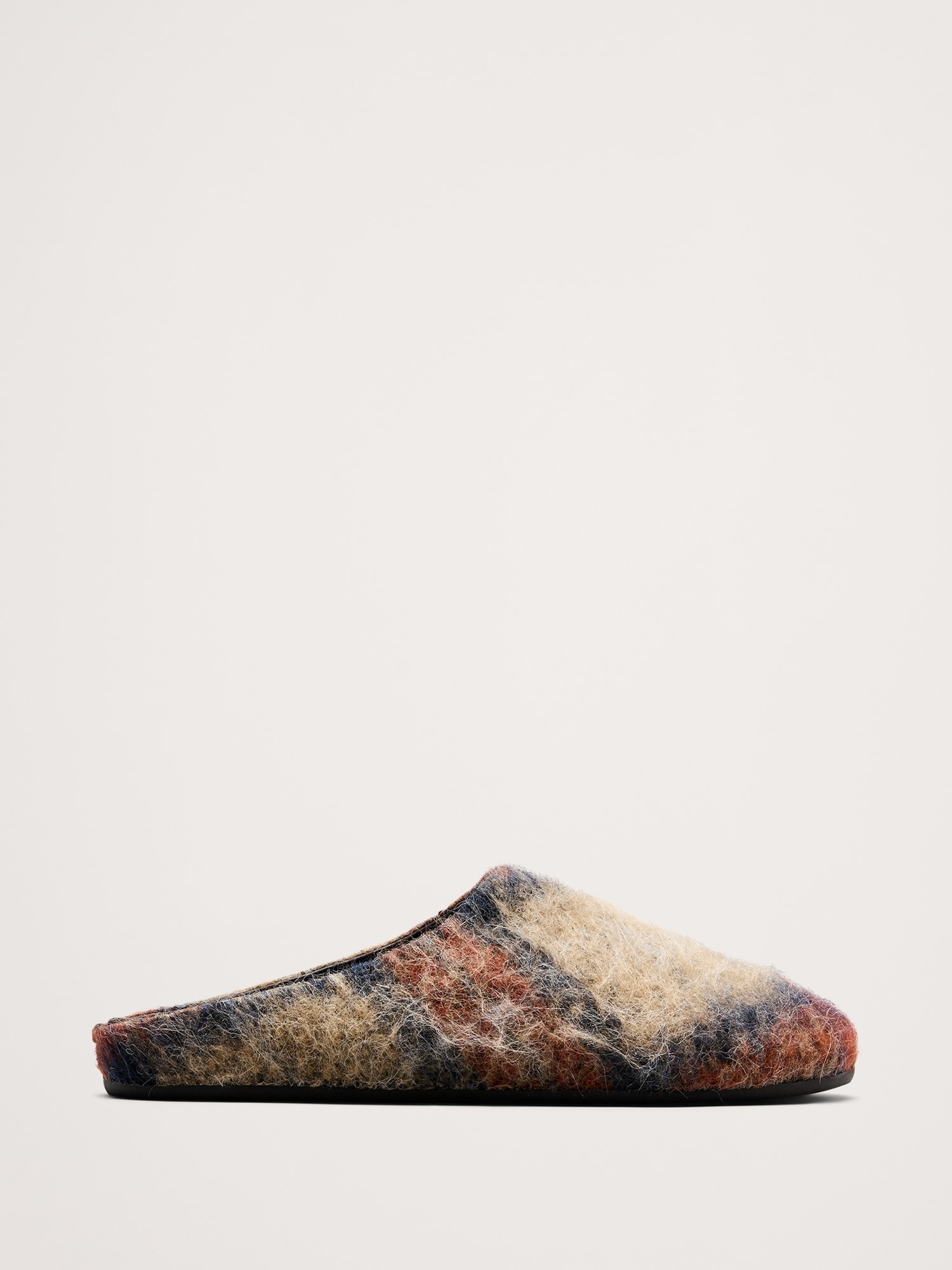 Plaid Italian Wool Clog