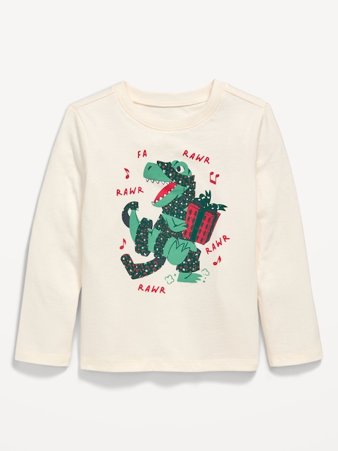 Long-Sleeve Unisex Graphic T-Shirt for Toddler