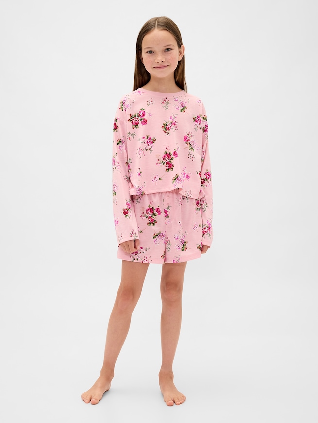 リサイクル ショートパンツパジャマセット (キッズ)-0