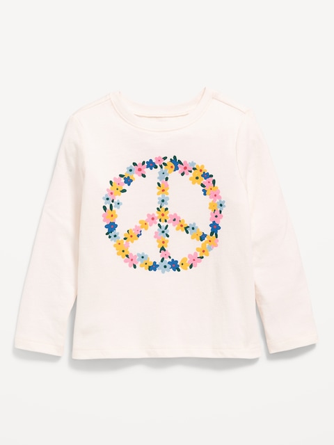 Long-Sleeve Graphic T-Shirt for Toddler Girls
