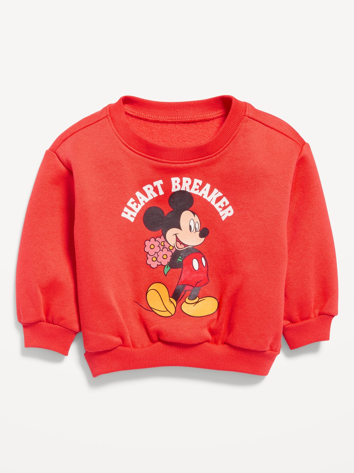 CHANDAIL RAS DU COU EN COTON OUATÉ MICKEY MOUSE DE DISNEY© POUR BÉBÉ