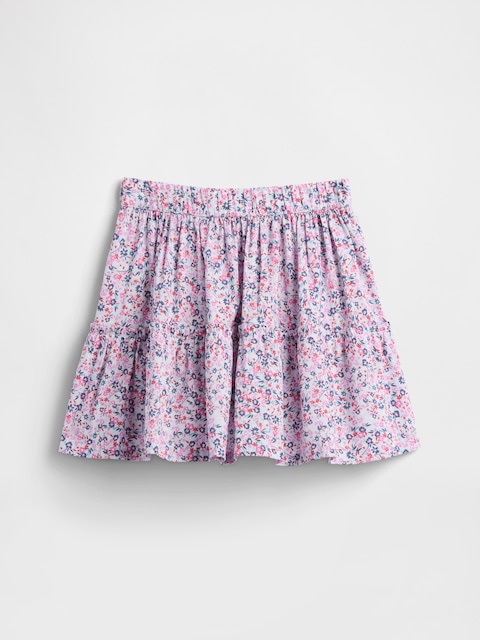 Kids Pull-On Tiered Skirt