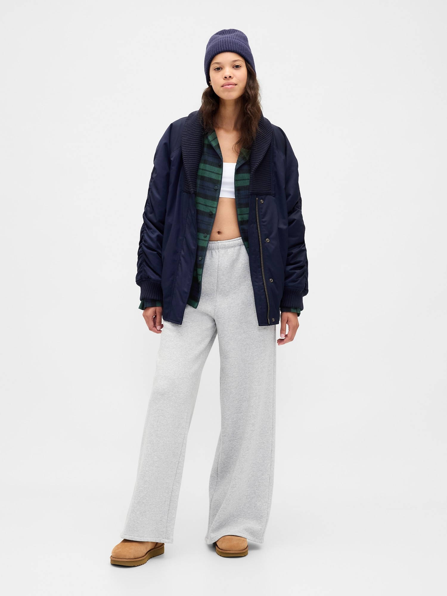 スーパーソフト フランネル パジャマシャツ (ユニセックス)-4