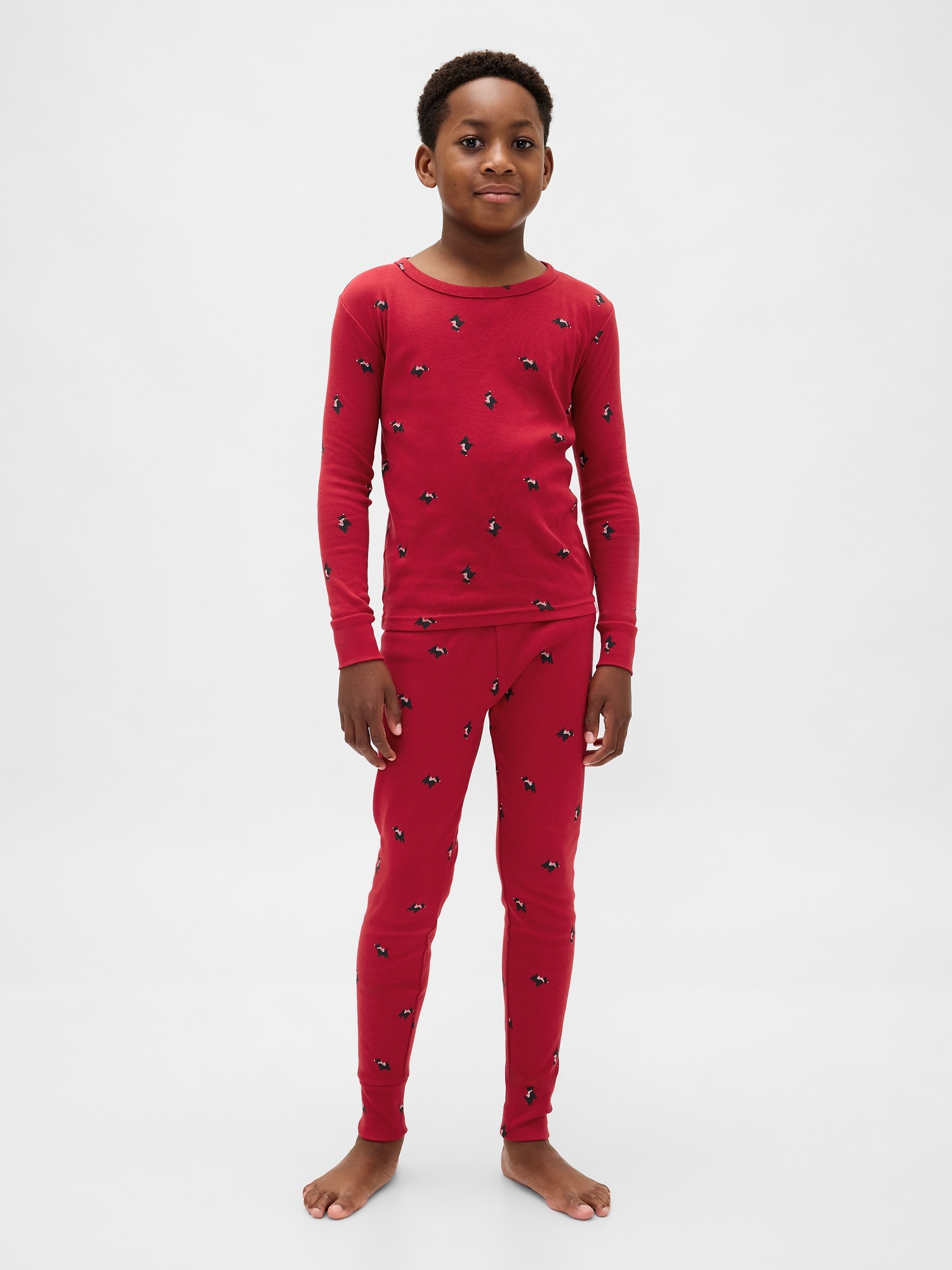 オーガニック ブラッシュドコットン ホリデー パジャマセット (幼児・ベビー)-6