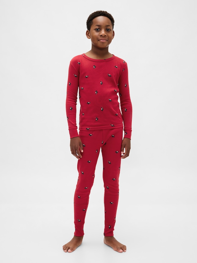 オーガニック ブラッシュドコットン ホリデー パジャマセット (幼児・ベビー)-6