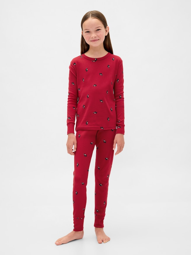 オーガニック ブラッシュドコットン ホリデー パジャマセット (幼児・ベビー)-4