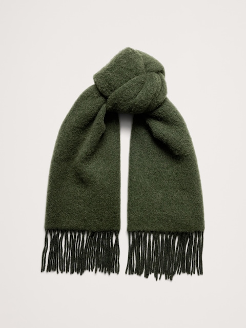 Brushed Alpaca-Wool Blend Scarf