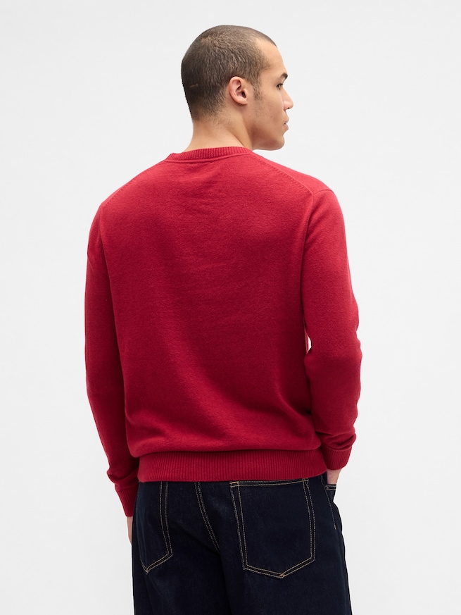 CashSoft カシミヤタッチ クルーネックセーター-2