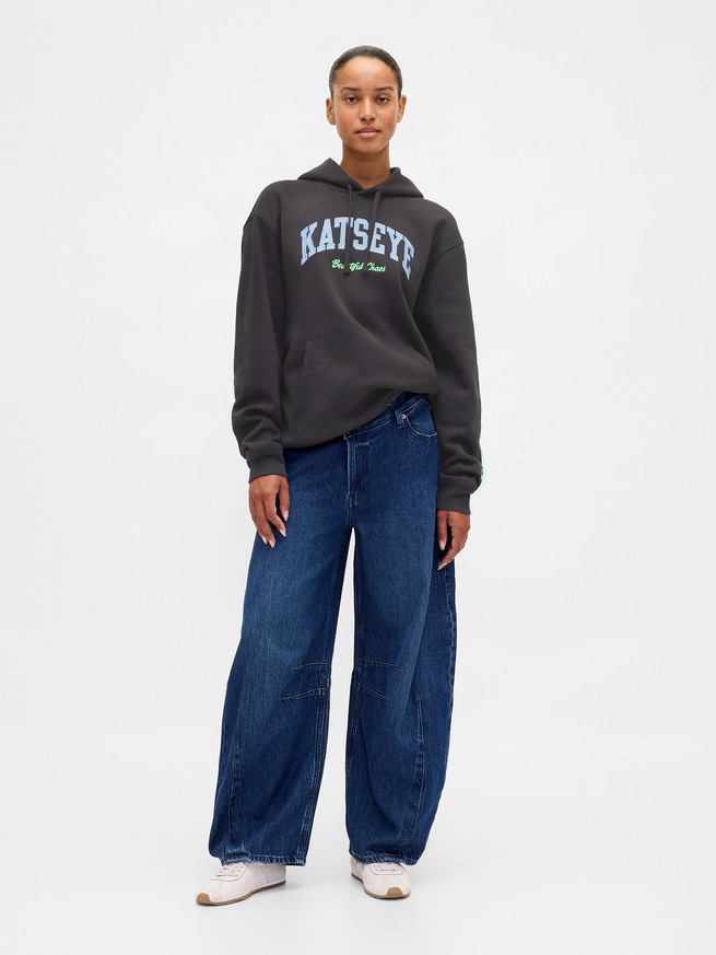 KATSEYE ロゴ リラックスフィットパーカー-1